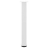 Pieds de table console 4 pièces Blanc 72-74 cm Acier 568195568195