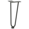 Pieds en épingle à cheveux pour table basse 4 pièces Anthracite 30 cm Acier massif 568197568197