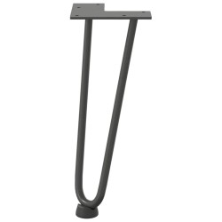 Pieds en épingle à cheveux pour table basse 4 pièces Anthracite 30 cm Acier massif 568197568197