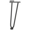 Pieds en épingle à cheveux pour table basse 4 pièces Anthracite 30 cm Acier massif 568197568197