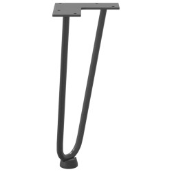 Pieds en épingle à cheveux pour table basse 4 pièces Anthracite 30 cm Acier massif 568197568197