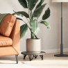 Pieds en épingle à cheveux pour table basse 4 pièces Noir 10 cm Acier massif 568199568199