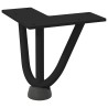 Pieds en épingle à cheveux pour table basse 4 pièces Noir 10 cm Acier massif 568199568199