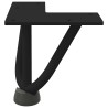 Pieds en épingle à cheveux pour table basse 4 pièces Noir 10 cm Acier massif 568199568199