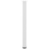 Pieds de table de bar 4 pièces Blanc 100-102 cm Acier 568200568200
