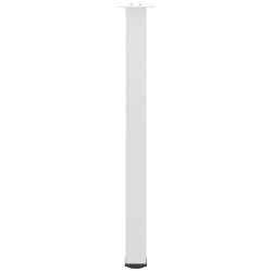 Pieds de table de bar 4 pièces Blanc 100-102 cm Acier 568200568200