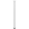 Pieds de table de bar 4 pièces Blanc 100-102 cm Acier 568200568200