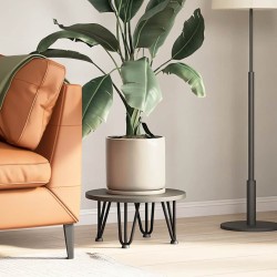 Pieds en épingle à cheveux pour table basse 4 pièces Noir 20 cm Acier massif 568202568202