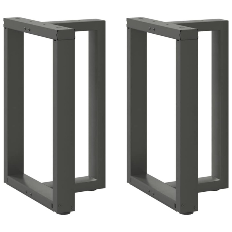 Pieds de table à manger en T 2 pièces Anthracite 60 x 35 x (72-73) cm Acier 568212568212