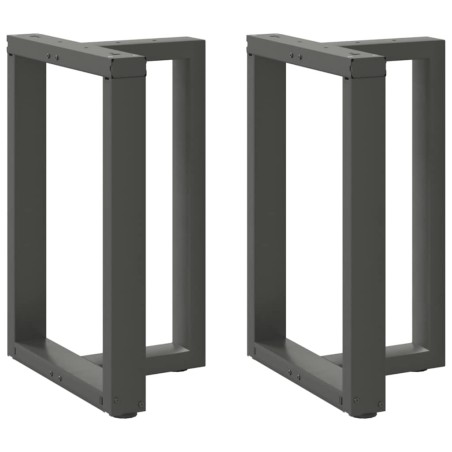 Pieds de table à manger en T 2 pièces Anthracite 60 x 35 x (72-73) cm Acier 568212568212