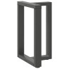 Pieds de table à manger en T 2 pièces Anthracite 60 x 35 x (72-73) cm Acier 568212568212