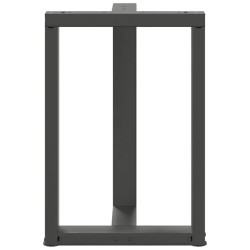 Pieds de table à manger en T 2 pièces Anthracite 60 x 35 x (72-73) cm Acier 568212568212