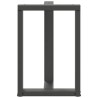 Pieds de table à manger en T 2 pièces Anthracite 60 x 35 x (72-73) cm Acier 568212568212
