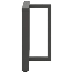 Pieds de table à manger en T 2 pièces Anthracite 70x35x(72-73) cm Acier 568213568213