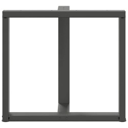 Pieds de table à manger en T 2 pièces Anthracite 70x35x(72-73) cm Acier 568213568213