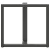 Pieds de table à manger en T 2 pièces Anthracite 70x35x(72-73) cm Acier 568213568213