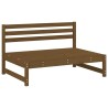 Salon de jardin 4 pcs marron miel bois de pin massif 568217568217