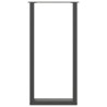 Pieds de table de bar en U 2 pièces Anthracite 50 x (100-101) cm Acier 568220568220