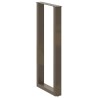 Pieds de table de bar en forme de U, 2 pièces, acier naturel, 50 x (100-101) cm 568221568221