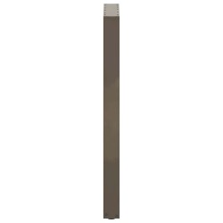 Pieds de table de bar en forme de U, 2 pièces, acier naturel, 50 x (100-101) cm 568221568221