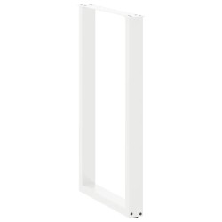 Pieds de table de bar en U, 2 pièces, blanc, 60 x (100-101) cm, acier 568222568222