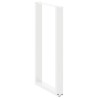 Pieds de table de bar en U, 2 pièces, blanc, 60 x (100-101) cm, acier 568222568222