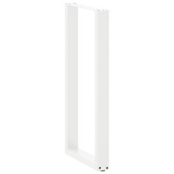 Pieds de table de bar en U, 2 pièces, blanc, 50 x (100-101) cm, acier 568223568223