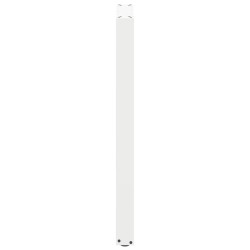 Pieds de table de bar en U, 2 pièces, blanc, 50 x (100-101) cm, acier 568223568223