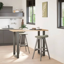 Pieds de table de bar en U 2 pièces Anthracite 60 x (100-101) cm Acier 568224568224