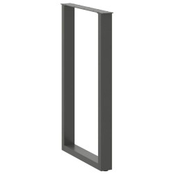 Pieds de table de bar en U 2 pièces Anthracite 60 x (100-101) cm Acier 568224568224