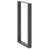 Pieds de table de bar en U 2 pièces Anthracite 60 x (100-101) cm Acier 568224568224
