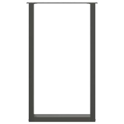 Pieds de table de bar en U 2 pièces Anthracite 60 x (100-101) cm Acier 568224568224