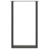 Pieds de table de bar en U 2 pièces Anthracite 60 x (100-101) cm Acier 568224568224