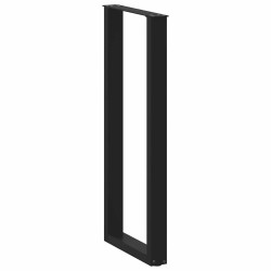 Pieds de table de bar en U, 2 pièces, noir, 40 x (110-111) cm, acier 568225568225