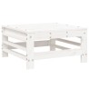 Salon de jardin 8 pcs Blanc Bois de pin massif 568231568231