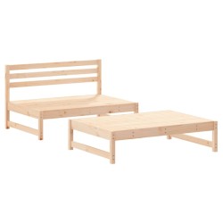 Salon de jardin 2 pcs bois de pin massif 568232568232