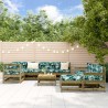 Salon de jardin 10 pcs bois de pin imprégné 568233568233