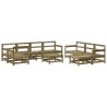 Salon de jardin 10 pcs bois de pin imprégné 568233568233