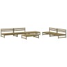 Salon de jardin 6 pcs bois de pin imprégné 568235568235
