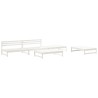 Salon de jardin 5 pcs blanc bois massif de pin 568239568239