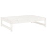 Salon de jardin 5 pcs blanc bois massif de pin 568239568239