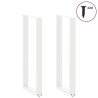 Pieds de table de bar en U, 2 pièces, blanc, 40 x (110-111) cm, acier 568241568241