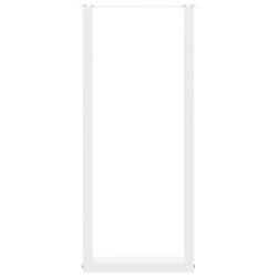 Pieds de table de bar en U, 2 pièces, blanc, 40 x (110-111) cm, acier 568241568241