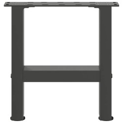 Pieds de table basse Anthracite 2 pièces 30 x (30-31) cm Acier 568244568244
