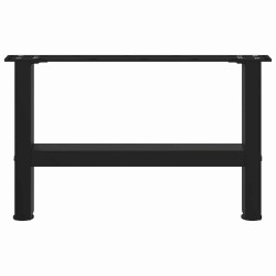 Pieds de table basse Noir 2 pièces 50 x (30-31) cm Acier 568246568246