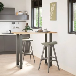 Pieds de table de bar en U 2 pièces Anthracite 40 x (110-111) cm Acier 568249568249