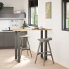 Pieds de table de bar en U 2 pièces Anthracite 40 x (110-111) cm Acier 568249568249