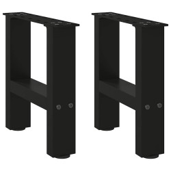 Pieds de table basse Noir 2 pièces 30 x (30-31) cm Acier 568250568250