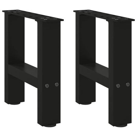 Pieds de table basse Noir 2 pièces 30 x (30-31) cm Acier 568250568250