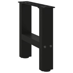 Pieds de table basse Noir 2 pièces 30 x (30-31) cm Acier 568250568250